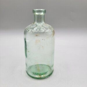 Vintage Mrs Stewarts Bluing Green Glass Bottle With Embossed Text